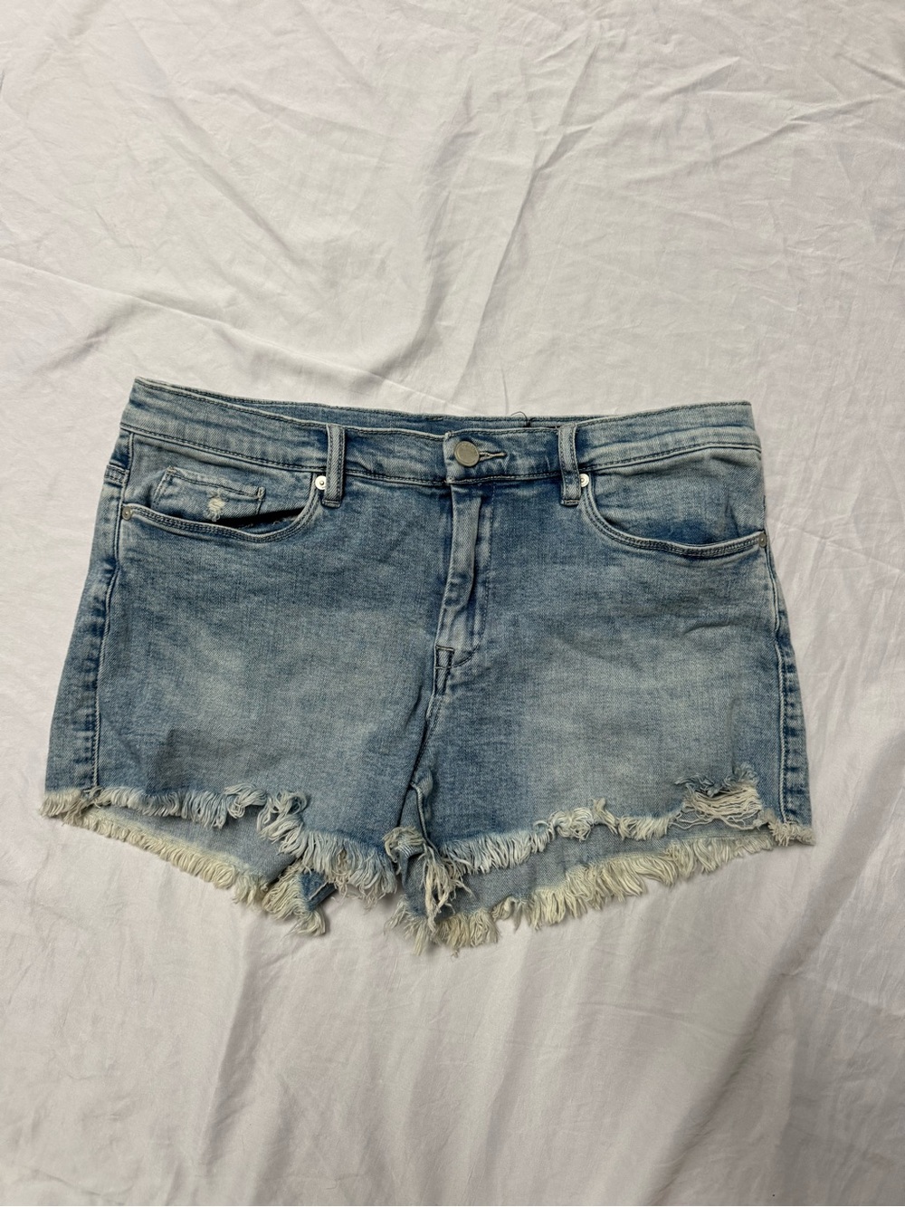 Classic Light Blue Denim Cutoff Shorts